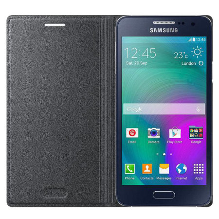 Official Samsung Galaxy A3 2015 Flip - Charcoal