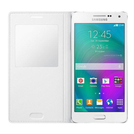 Official Samsung Galaxy A5 2015 S View Cover Case - White