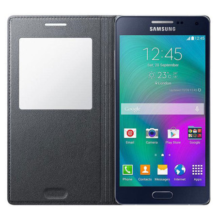 Coque Officielle Samsung Galaxy A5 2015 S View Cover – Charbon
