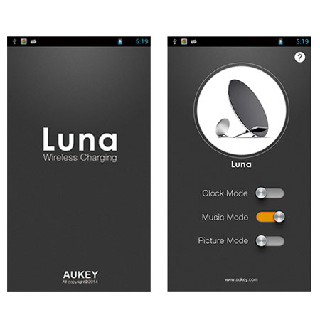 Aukey Luna Qi Universal Wireless Charger - Gold