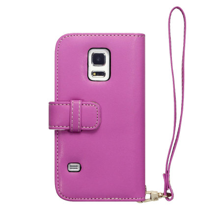 Encase Leather-Style Samsung Galaxy S5 Mini Wallet Case - Floral Pink