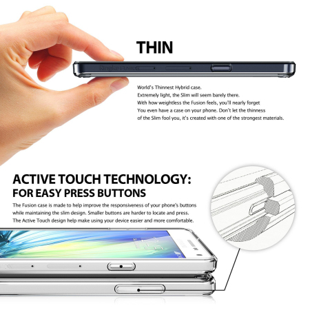 Rearth Ringke Fusion Samsung Galaxy A5 2015 suojakotelo - Savun musta