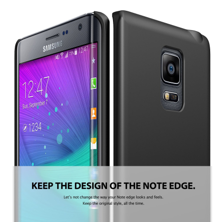 Rearth Ringke Slim Case Galaxy Note Edge Hülle in Schwarz
