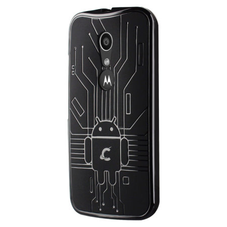 Cruzerlite Moto G 2nd Gen Bugdroid Circuit Case - Zwart