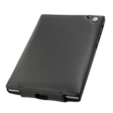 Noreve Tradition BlackBerry Passport Leather Flip Case - Black