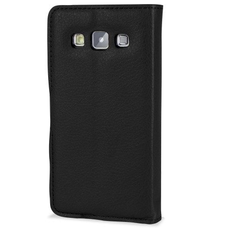 Op tijd Wederzijds Ellende Encase Leather-Style Samsung Galaxy A3 2015 Wallet Case - Black