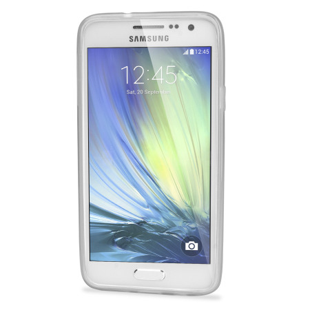 Encase FlexiShield Galaxy A7 2015 suojakotelo - Huurteisen valkoinen