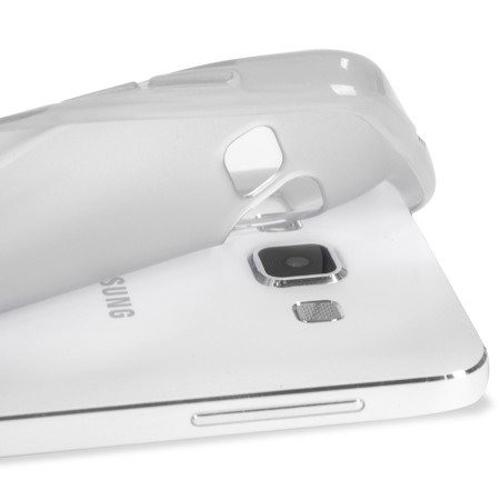 Encase FlexiShield Galaxy A7 2015 suojakotelo - Huurteisen valkoinen