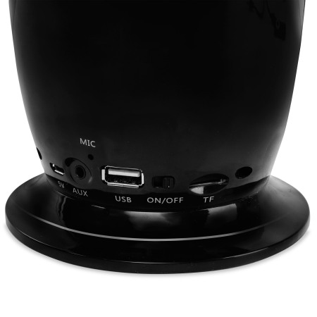 Altavoz Bluetooth Olixar Water Dancing con lámpara LED - Negro