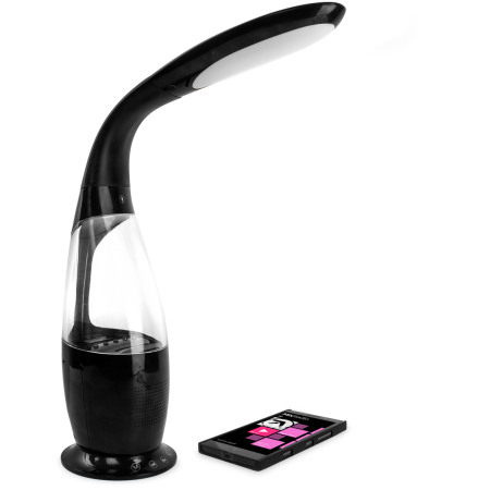 Altavoz Bluetooth Olixar Water Dancing con lámpara LED - Negro