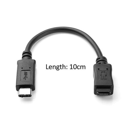 Micro USB Male to Mini USB Female USB Adapter Data Computer Cable Black 10cm,8cm 