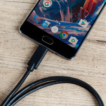 Olixar 1m Black USB-A to USB-C Charge and Sync Cable