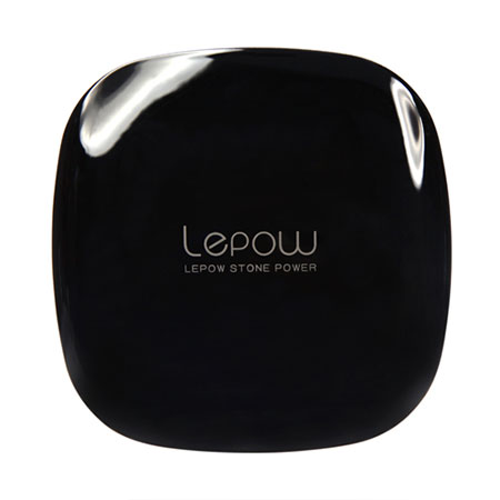 Lepow Moonstone Series 6000mAh Dual USB Power Bank - Black