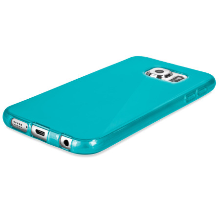 FlexiShield Samsung Galaxy S6 Gel Case - Light Blue