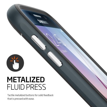 Coque Samsung Galaxy S6 Spigen SGP Neo Hybrid – Ardoise Metal