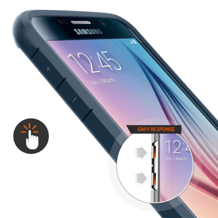 Funda Samsung Galaxy S6 Spigen Ultra Hybrid - Pizarra