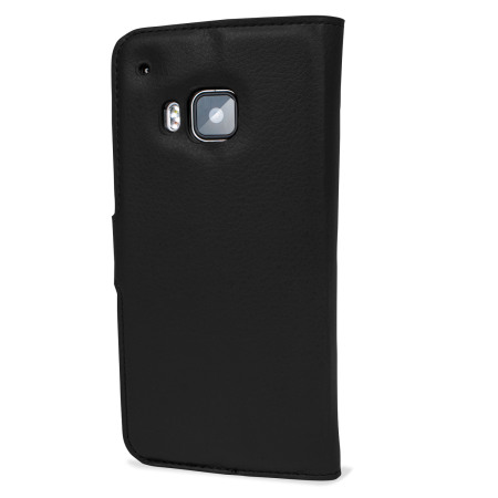 Olixar Leather-Style HTC One M9 Plånboksfodral - Svart
