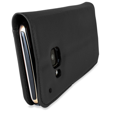 Olixar Leather-Style HTC One M9 Lommebok Deksel - Sort