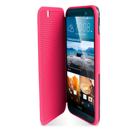 Official HTC One M9 Dot View Ice Premium Case - Candy Floss