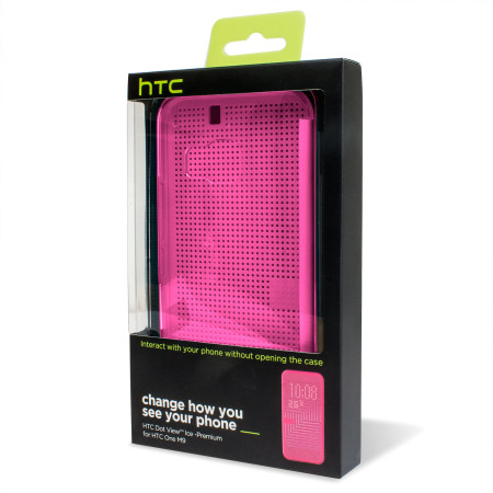 Official HTC One M9 Dot View Ice Premium Case - Candy Floss
