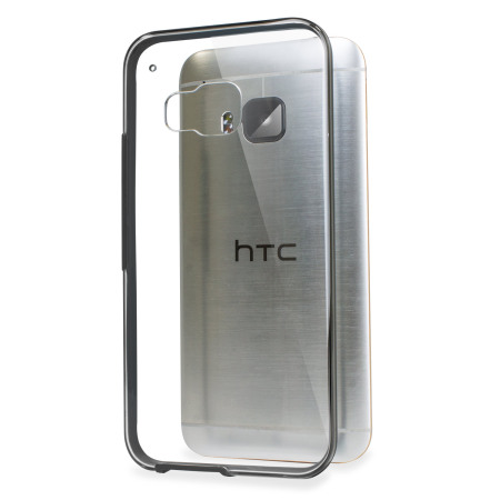 Official HTC One M9 Clear Case - Clear / Onyx Black