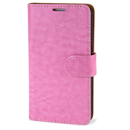 Olixar Leather-Style Samsung Galaxy S6 Wallet Case - Light Pink