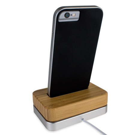 Dock iPhone 6 / 5S / 5C / 5 Samdi Bamboo & Aluminium
