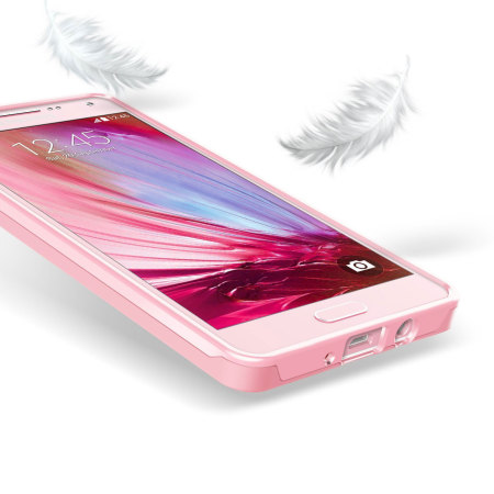 Verus Crystal Mix Galaxy A7 Suojakotelo - Kristalli vaaleanpunainen