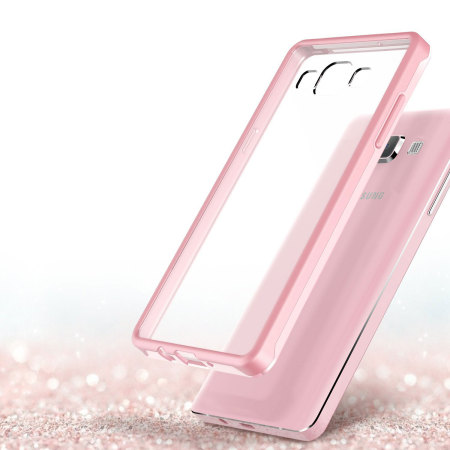 Verus Crystal Mix Galaxy A7 Suojakotelo - Kristalli vaaleanpunainen