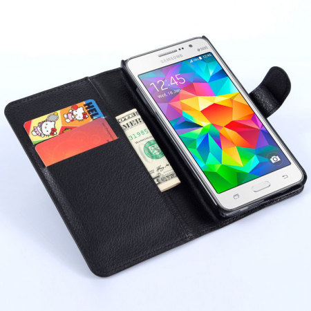 Encase Leather-Style Samsung Galaxy Prime Wallet Black