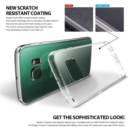 Rearth Ringke Fusion Samsung Galaxy S6 Edge Case - Crystal Clear