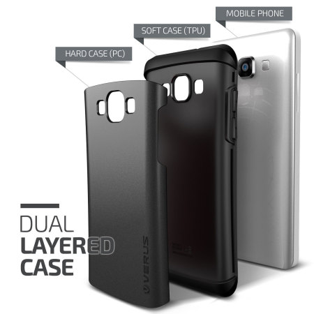 Verus Hard Drop Samsung Galaxy A5 Case - Charcoal Black