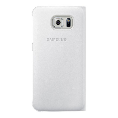 Funda Samsung Galaxy S6 S-View Premium Oficial - Blanca