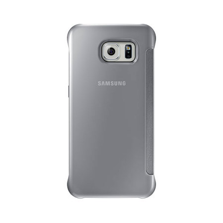 Official Samsung Galaxy S6 Clear View Cover Deksel - Sølv