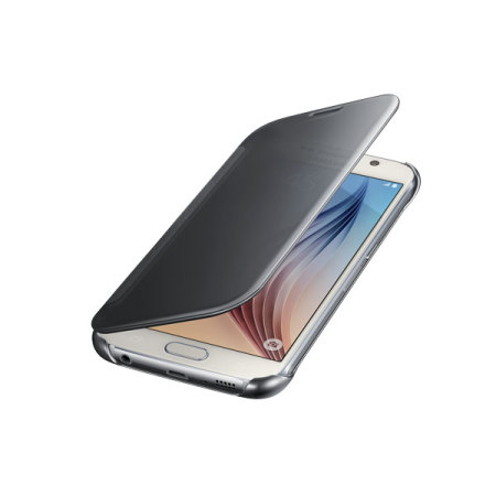 Funda Oficial Samsung Galaxy S6 Clear View Cover- Plata