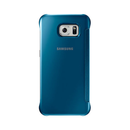 Official Samsung Galaxy S6 Clear View Cover Case - Blue