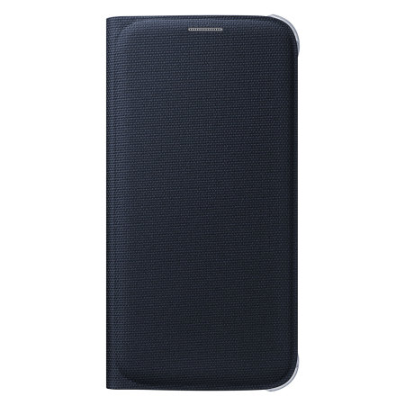 Funda Oficial Samsung Galaxy S6 Flip Wallet Fabric - Negra