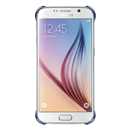 Official Samsung Galaxy S6 Clear Cover Case - Blue / Black