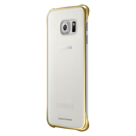 Funda Official Samsung Galaxy S6 Edge Clear Cover - Dorada