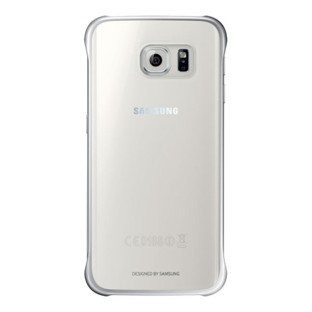 Funda Official Samsung Galaxy S6 Edge Clear Cover - Plateada