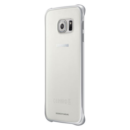 Official Samsung Galaxy S6 Edge Clear Cover Case - Silver