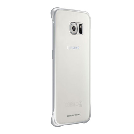 Original Samsung Galaxy S6 Edge Clear Cover Case - Silber