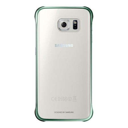 Funda Official Samsung Galaxy S6 Edge Clear Cover - Verde