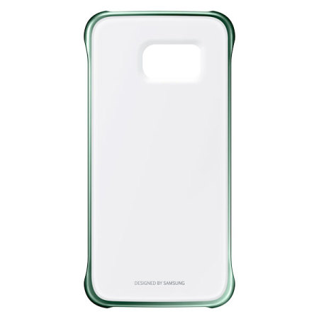 Official Samsung Galaxy S6 Edge Clear Cover Case - Green
