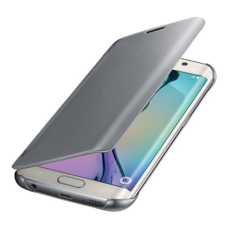 Official Samsung Galaxy Edge Clear Cover Case - Silver