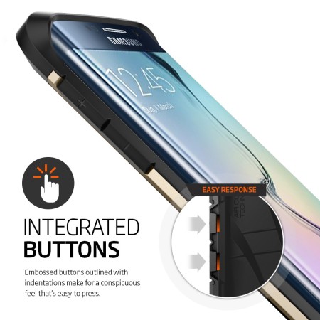 Spigen Tough Armor Samsung Galaxy S6 Edge Case - Metal Slate