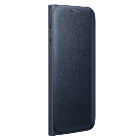 Official Samsung Galaxy S6 Edge Flip Wallet Cover - Blue / Black