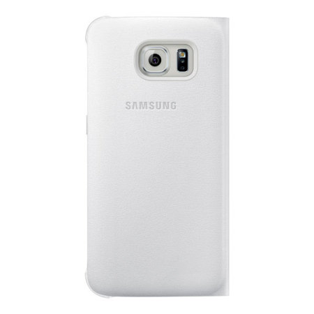 Flip Wallet Cover Samsung Galaxy S6 Edge –  Blanche