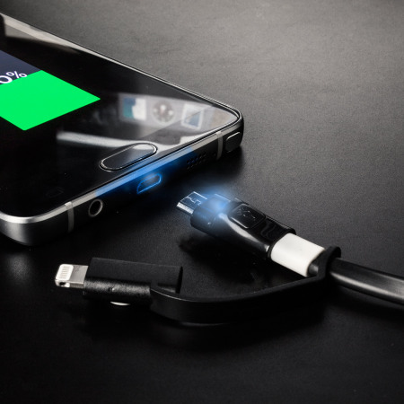 Cable Lightning & USB Micro avec voyant LED - Deff