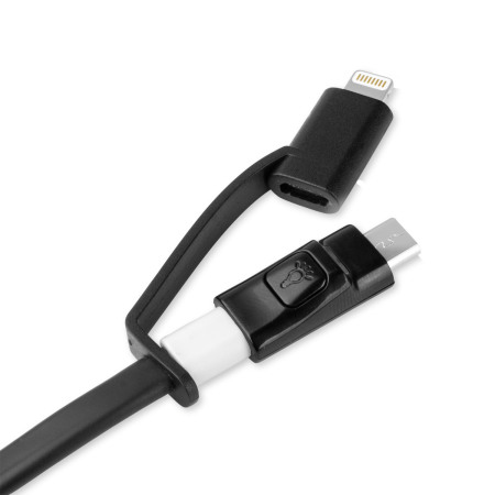 Deff Lightning & Micro USB Tangle-Free Light Up Cable with LED